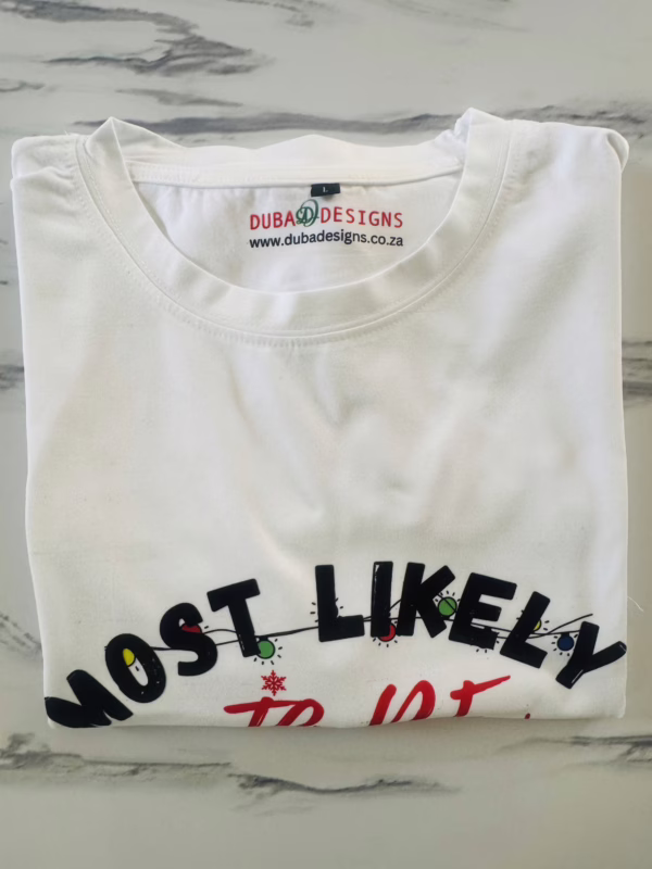 Custom white T-Shirt - Image 2